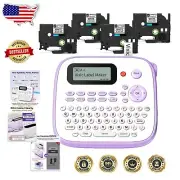 Versatile Label Maker Machine with Customizable Options & Up to 4 Lines of Text