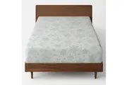 Queen Luxury 100% Cotton Flannelette Fitted Bed Sheet Flannel - Snowflakes