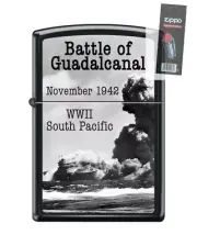Zippo 82265 WW2 Battle of Guadalcanal 1942 pacific Lighter + FLINT PACK