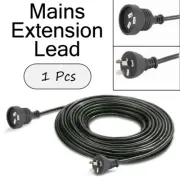 1Pcs 10A 2M Cable Length Black Mains Extension Lead for stage, lighting & DJ