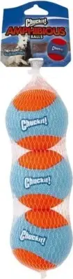 Chuckit! Dog Fetch Amphibious Floating Soft Toy Balls. MEDIUM. 3 PACK