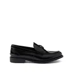 [Prada] Prada Brushed Leather Loafers 38 IT BLACK