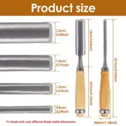 4Pcs Wood Chisel Set Chrome Vanadium Woodworking Chisel Tool Multipurpose fiI&