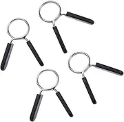 MUSISALY 4pcs 30mm Dumbbell Barbell Clamps Spring Clip Collars Barbell Spring Clip Collar Clamp for Weightlifting