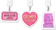 TAKEALOOKO Dust Plug Charms for Kindle - 3 Pack Cartoon Pendants Charging Port Cover for Phones Type C, E-Readers Accessories