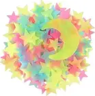 202 Pcs Colorful Glow in The Dark Luminous Stars and Moon Fluorescent