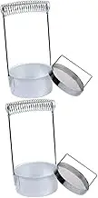 BELLIFFY 2pcs Stainless Steel Brush Washer and Drying Rack with Stable Base for Art Supplies Easy Cleaning Paint Holder for Oil Painting and Artistic Projects