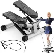 OLIXIS Mini Stepper With Resistance Bands, Twist Stair Steppers For Exercise At