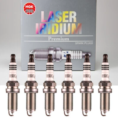 NGK LASER IRIDIUM Spark Plug 6PCS for Lexus GS350 GS450h IS250 IS350 RC300 V6 (for: Lexus)