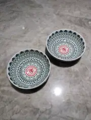 Buchanan's (4 oz) Ceramic Salsa Dip Bowl / Dish (Set of 2) - Limited Edition