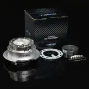 NRG STEERING WHEEL LOCK QUICK RELEASE ADAPTOR GEN 2.5 SILVER BODY+FLARED RING
