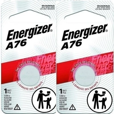 2 Pack Energizer LR44 AG13 357 Button Cell Batteries