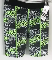 Adidas Climalite Green Black Side Padding Slider Softball Shorts SIZE XS NWT