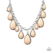Paparazzi Jaw-Dropping Diva Brown Necklace - New