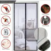 Magnetic Screen Door Mesh Curtain Durable Heavy Duty Mosquito Net Bug Hands-free