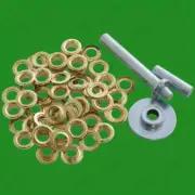 2x 63pc Tarpaulin Repair Kit Punch Tool Eyelets Grommets Groundsheet Tarp Awning
