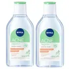2X400ML Nivea Acne Repair Advanced Micellar Reduce Acne Makeup Remover Cleanser