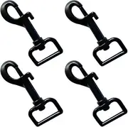 4 Pcs Dog Lead Clip Clasp Heavy Duty Swivel Eye Bolt Snap Hooks Collar Swivel Snap Hooks for Dog Leash Collar Webbing Pet Keychain Outdoor Camping Picnic