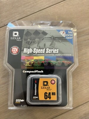 64MB Compactflash Lexar Media USB Enabled Card New