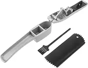 CLISPEED 1 Set Multi Function Manual Garlic Press Set Garlic Crusher with Peeler and Cleaning Brush for Effortless Mincing and Slicing The Kitchen
