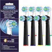 8 Pcs Toothbrush Heads for Braun Oral-B Pro & Genius X, Sensitive Brush Refills
