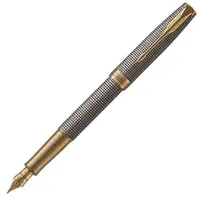 在飛比找樂天市場購物網優惠-Parker卓爾純銀格紋金夾18k鋼筆