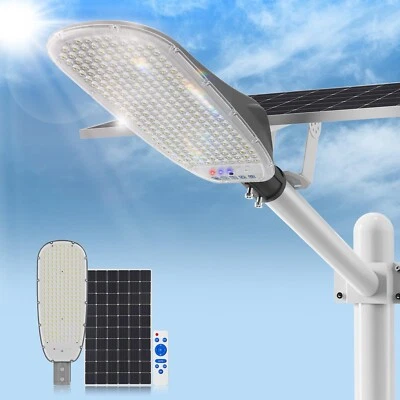 4000W Solar Street Lights Outdoor Commercial Waterproof IP67-400,000LM Motion...