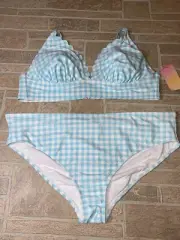 Stoney Clover Lane x Target Blue Bikini 3X NWT Plus Size Set