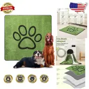 Reusable 72"x72" Puppy Pads with Paw Print Design - Perfect for Home & Crate