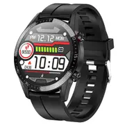For Phone Xiaomi Android IOS Reloj Inteligente Hombre Smartwatch Men Android IP68 Smartwatch Answer Call Smart Watch Man - Black Silicone