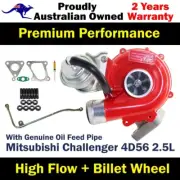 GEN1 High Flow Turbo + Genuine Oil Feed Pipe For Mitsubishi Challenge 4D56 2.5L (for: Mitsubishi)