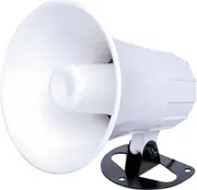 Redback15W 8 Ohm Weather Proof IP54 Plastic PA Horn Speaker White