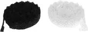 2pcs Elegant Lace Trim for Dress Neckline Decorative Sewing Accessory for DIY Clothing and Crafts for Home and Tailor Shops