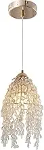 CJLWSLCO Modern Crystal Chandelier Classic Mini Pendant Light Adjustable Height Hanging Light for Dining Room Kitchen Island Bedroom Living Room Ceiling Chandelier Indoor Adjustable Height
