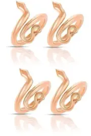 4 Copper Ring Sarpa Sutra Snake Rings Large Size Adjustrable Ring-Free Shipping