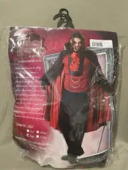 Count Bloodthirst Vampire Dracula Halloween Men Costume Large Curse of Mayhem