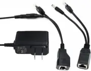 [UL Listed] iCreatin 12V Power Over ethernet PoE w/ 12v power adapter