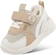 [DEEKEY] Toddler Girls Little Big Kid Lightweight Breathable Sneakers Strap Knit Mesh Athletic Runing Walking Sports Shoes
