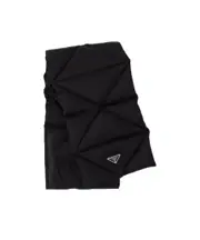 Re-Nylon scarf with extractable hood One size black