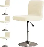 Bar Stool Covers with Backs 2/4/6 Pack Stretch Barstool Chair Stool Slipcovers,Swivel Barstool Protector Cover Washable for Short Swivel Dinning Chair Back Chair Bar Stool Chair (Color : #28, Size