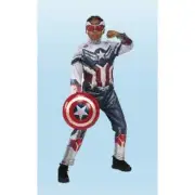 * AVENGERS * FALCON WINTER SOLDIER *BOYS SIZE L (10-12) *JUMPSUIT & SOFT MASK*
