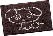 COLLBATH Pet Sleep Mat Absorbent TPR Non Slip Cushion for Dogs Cats Kittens Carpet Easy to Clean Lightweight and Portable for Home and Travel Coffee