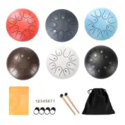 6 inch 8-Tone Steel Tongue Drum Hand Pan with Drumsticks Percussion instruments