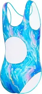 [Levasuph] Girls Swimsuits One-Piece Kids Bathing Suits Back Cutout Swimwear for Summer Beach