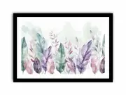 Boho Feathers Canvas Painting Print