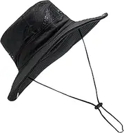 [Generic] Wide Brim Sun Hats for Men - Fishing Visor Fisherman Wide Brim Bucket Hat | UPF 50+ Windproof Summer UV Protection Hat for Beach, Hiking, Outdoor Camping