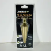 Plumb Bob Johnson Level 16oz Brass Contractor 116 40-0676 New