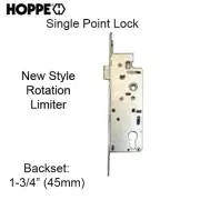 HOPPE Mortise Lock, 1" Deadbolt Throw, 45/92 Single Point Lock 1-3/4" Backset