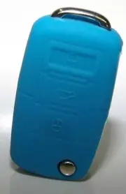 Flip Key Remote Fob CASE COVER ""- BLUE -"" for VW GOLF JETTA PASSAT GTi BORA