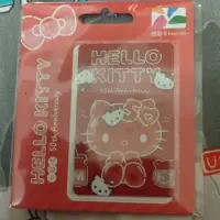 在飛比找蝦皮購物優惠-Hello Kitty 50TH悠遊卡-clear red